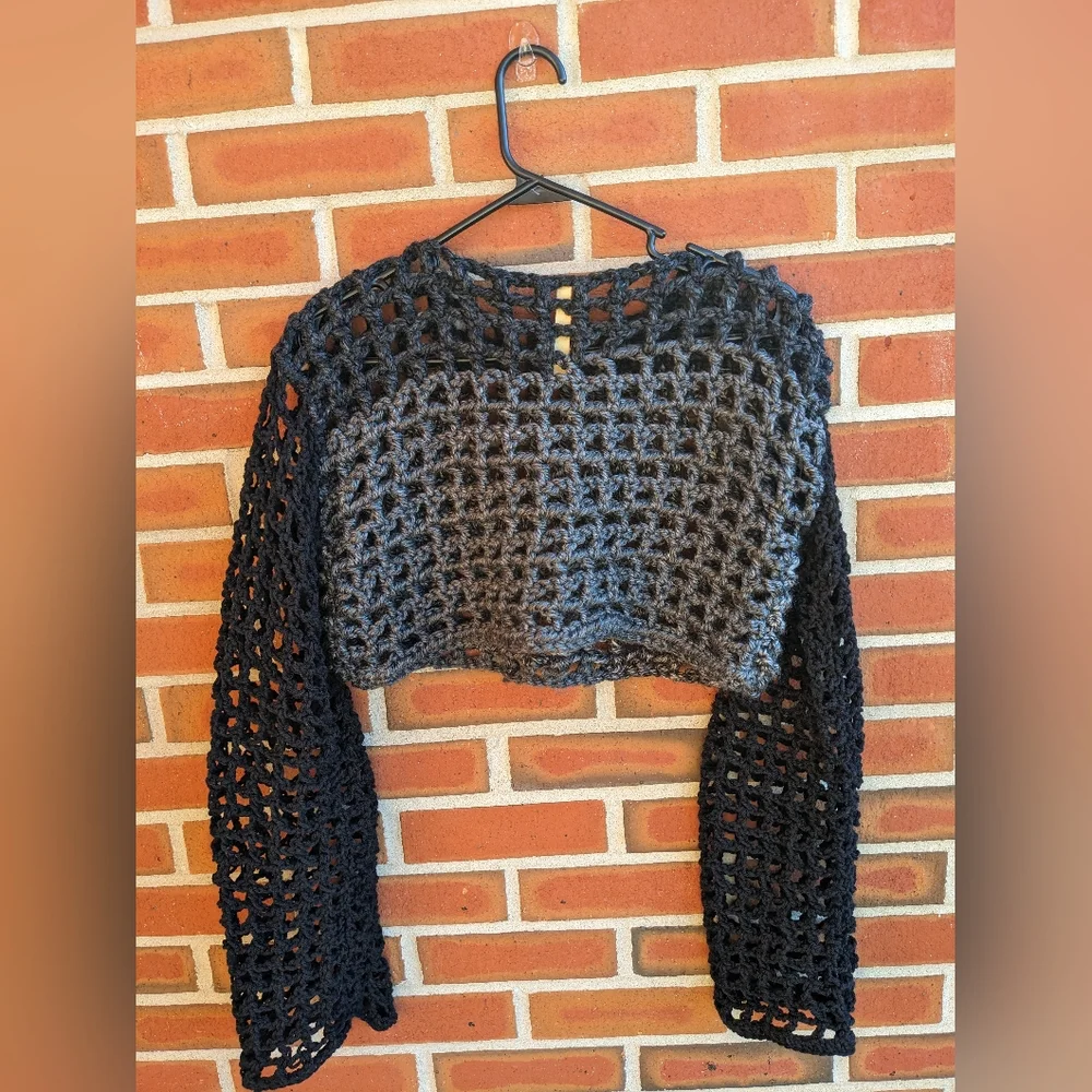 Handcrafted | Stormy | Crochet Sweater - Picture 7 of 7